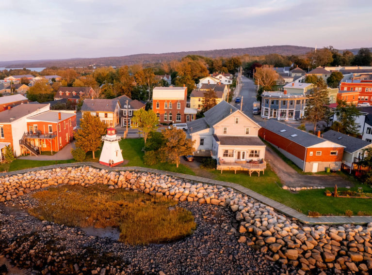 Aerial View of Annapolis Royal at Sunset :: I've Been Bit! Travel Blog
