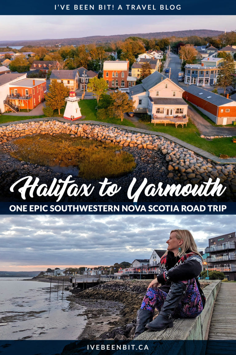 This is one Nova Scotia road trip itinerary you don't want to miss! Check out all the great stops you need to see on a Halifax to Yarmouth road trip. | Nova Scotia Travel | Canada Road Trip Itinerary | Canada Road Trips | Halifax Travel | Yarmouth Nova Scotia | Annapolis Valley | Acadian Shores | Nova Scotia South Shore | Kejimkujik National Park | Canada National Parks | Parks Canada National Historic Sites | #Travel #RoadTrip #NovaScotia #Canada | @visitnovascotia | IveBeenBit.ca