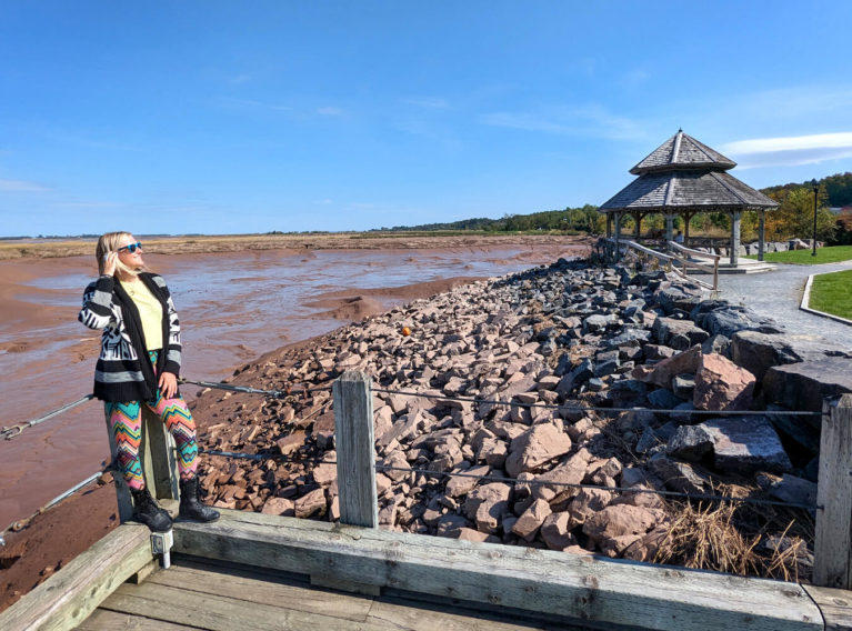 Lindsay Along the Waterfront in Wolfville Nova Scotia :: I've Been Bit! Travel Blog