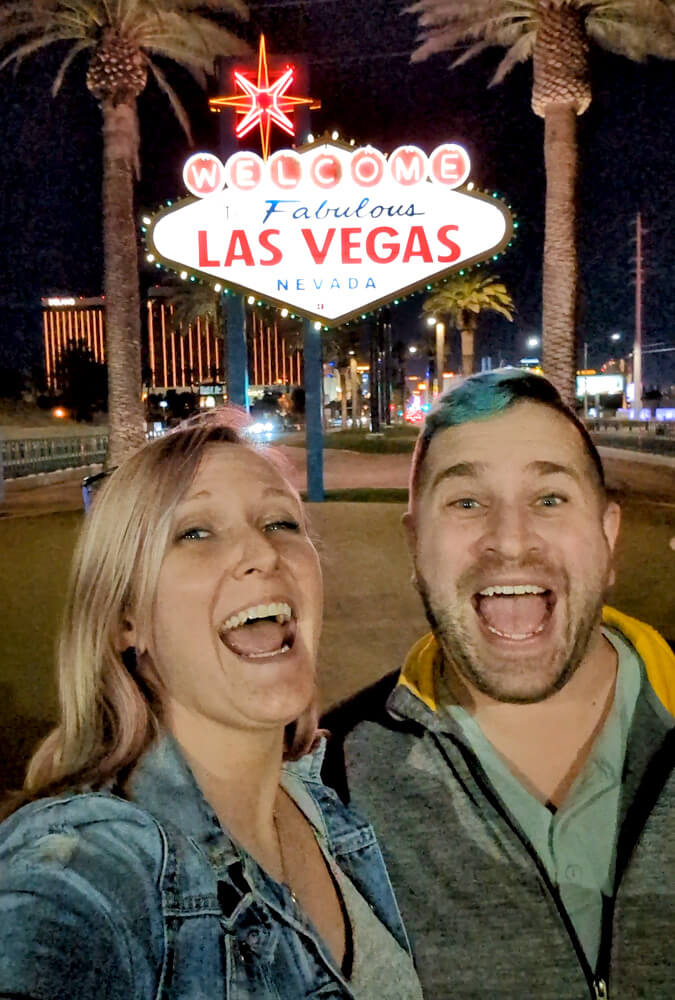 Selfie in Front of the Welcome to Fabulous Las Vegas Sign :: I've Been Bit! Travel Blog
