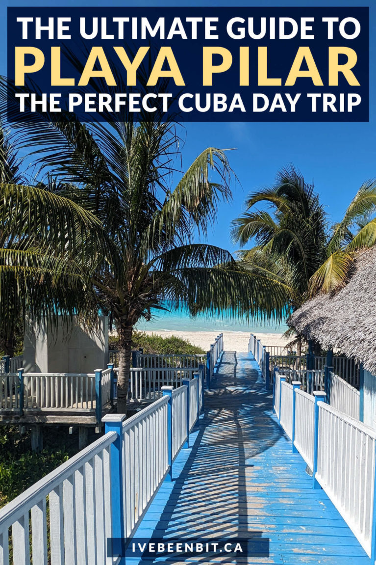 If you're in Cayo Coco and looking to visit one of the best beaches in the country, here's everything you need to know for a day trip to Playa Pilar Cuba! | Cayo Coco Cuba Travel | Cayo Guillermo | Things to Do in Cayo Coco Cuba | Cuba Travel Guide | Cuba Travel Tips | Cuba Things to Do | Beaches in Cuba | Cuba Beaches | Caribbean Travel Destinations | #Travel #Caribbean #Cuba | IveBeenBit.ca