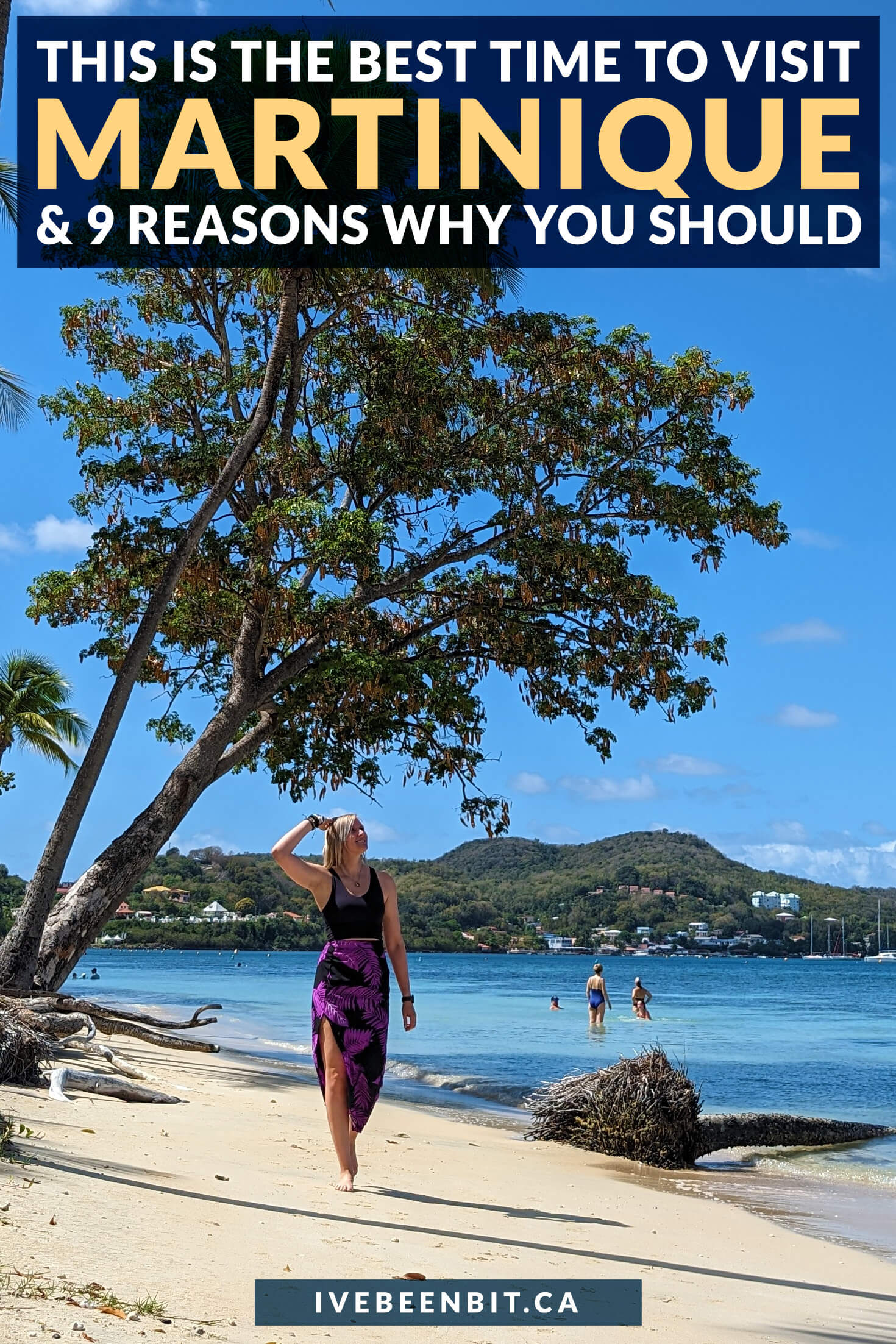 Martinique is a magial destination that everyone must visit. However like any tropical island, there's good and bad times to visit. Check out my guide to see when the best time to travel to Martinique is! | Martinique Travel Guide | Traveling to Martinique | Best Things to Do in Martinique | Martinique Island | Martinique Tourism | Top Martinique Things to Do | Lesser Antilles Islands | Caribbean Travel | Caribbean Travel Destinations | IveBeenBit.ca