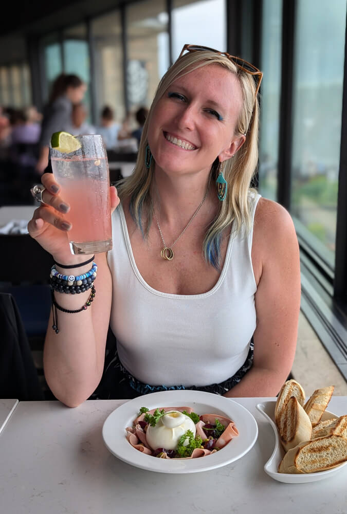 Lindz with a Mocktail and the Burrata at Table Rock House Restaurant :: I've Been Bit! Travel Blog