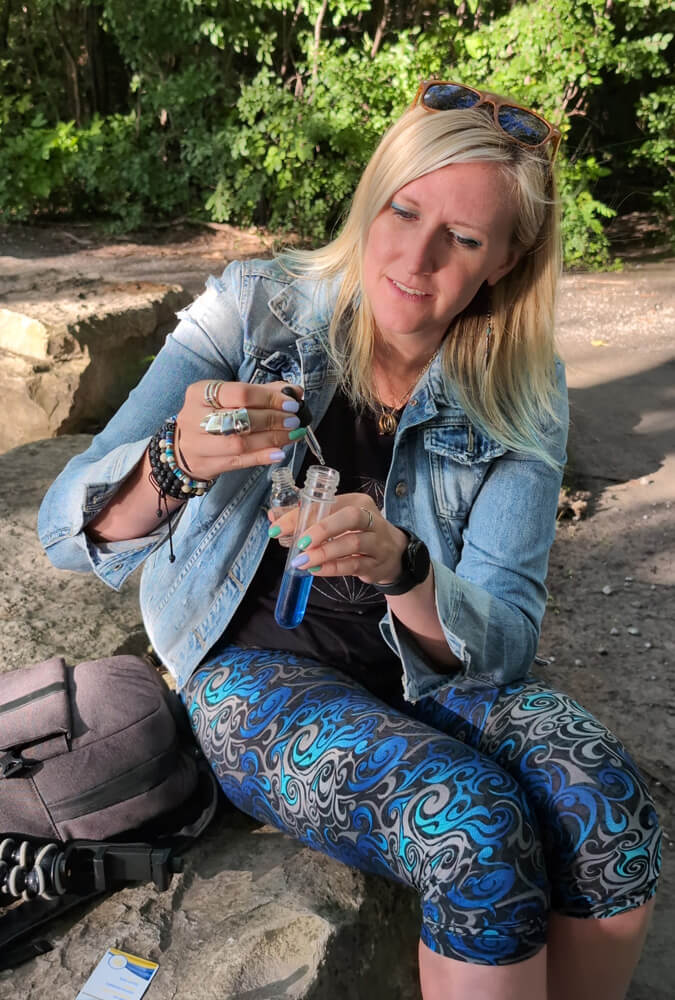 Lindz Making a Potion to Solve a Puzzle :: I've Been Bit! Travel Blog