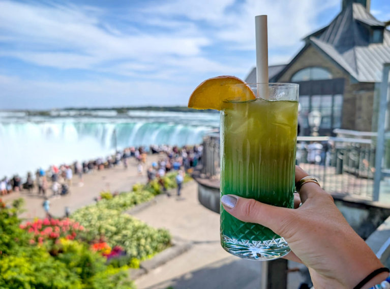 One of the Cocktails at the Table Rock Bistro & the View of the Falls :: I've Been Bit! Travel Blog