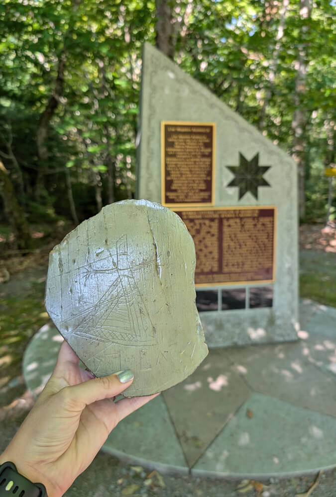 Petroglyph Replica & Mi'kmaq Monument at Kejimkujik National Park :: I've Been Bit! Travel Blog