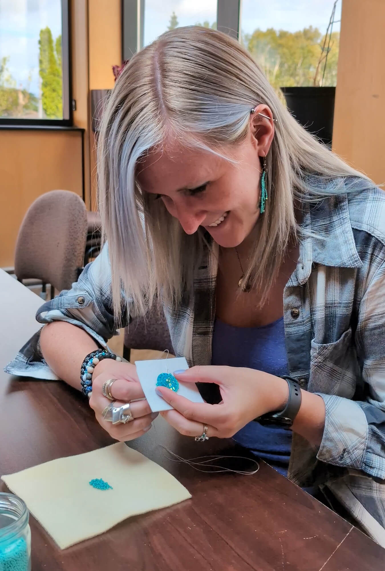 Lindsay Beading at Membertou Heritage Park :: I've Been Bit! Travel Blog