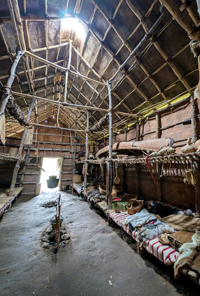 Inside the Seneca Longhouse at Ganondagan :: I've Been Bit! Travel Blog