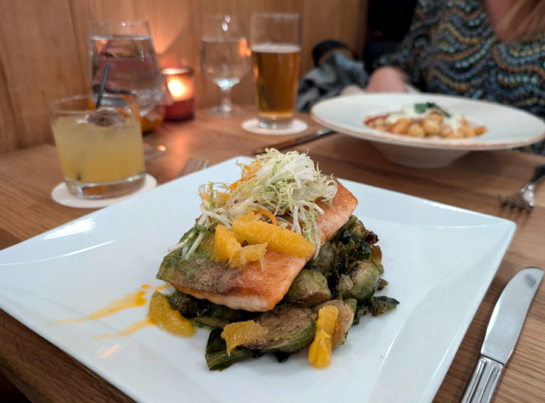 Pan-Roasted Faroe Island Salmon at the Lake House at Canandaigua :: I've Been Bit! Travel Blog