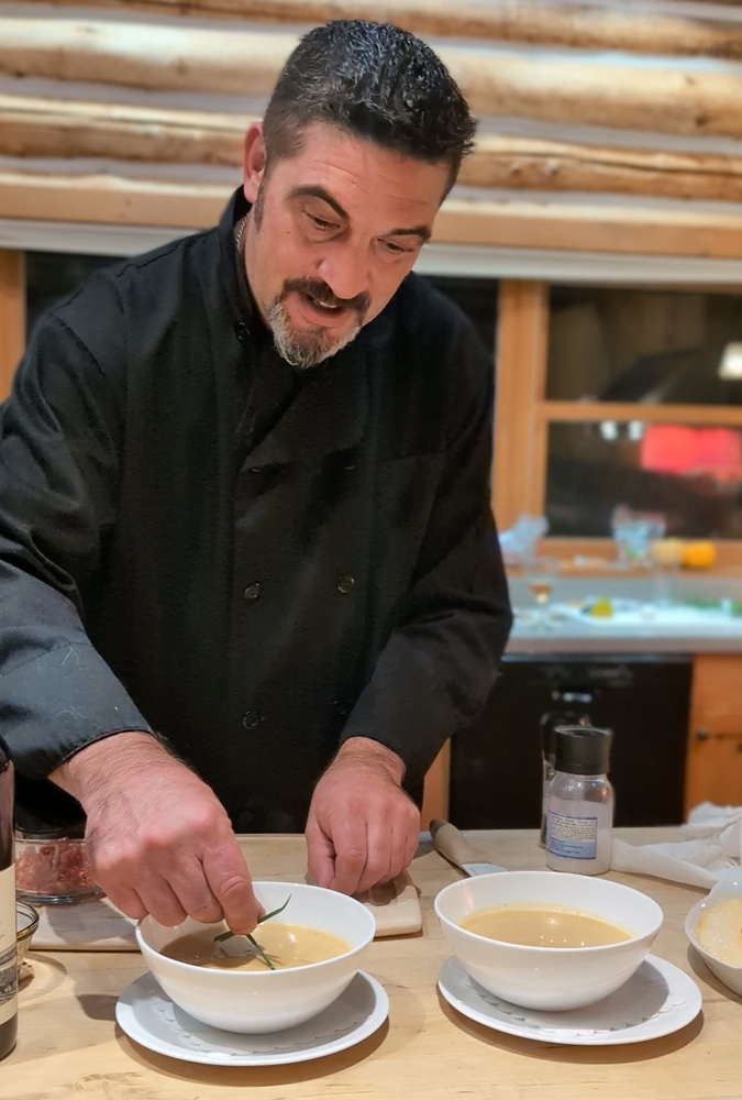 Chef Keith Hillock Preparing One of Our Courses :: I've Been Bit! Travel Blog