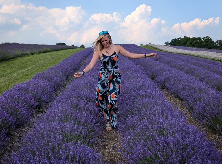 Lindz Walking Through Lavender Fields :: I've Been Bit! Travel Blog