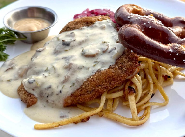 Schnitzel Platter Every Other Friday at Brauwerk Hoffman :: I've Been Bit! Travel Blog