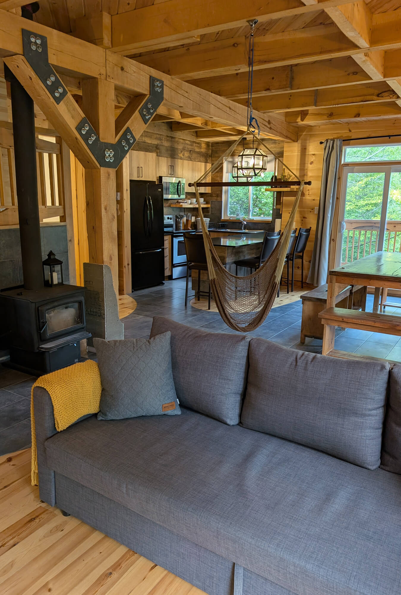 Interior of the Main Floor at Rafting Momentum's Deluxe Pavillon :: I've Been Bit! Travel Blog